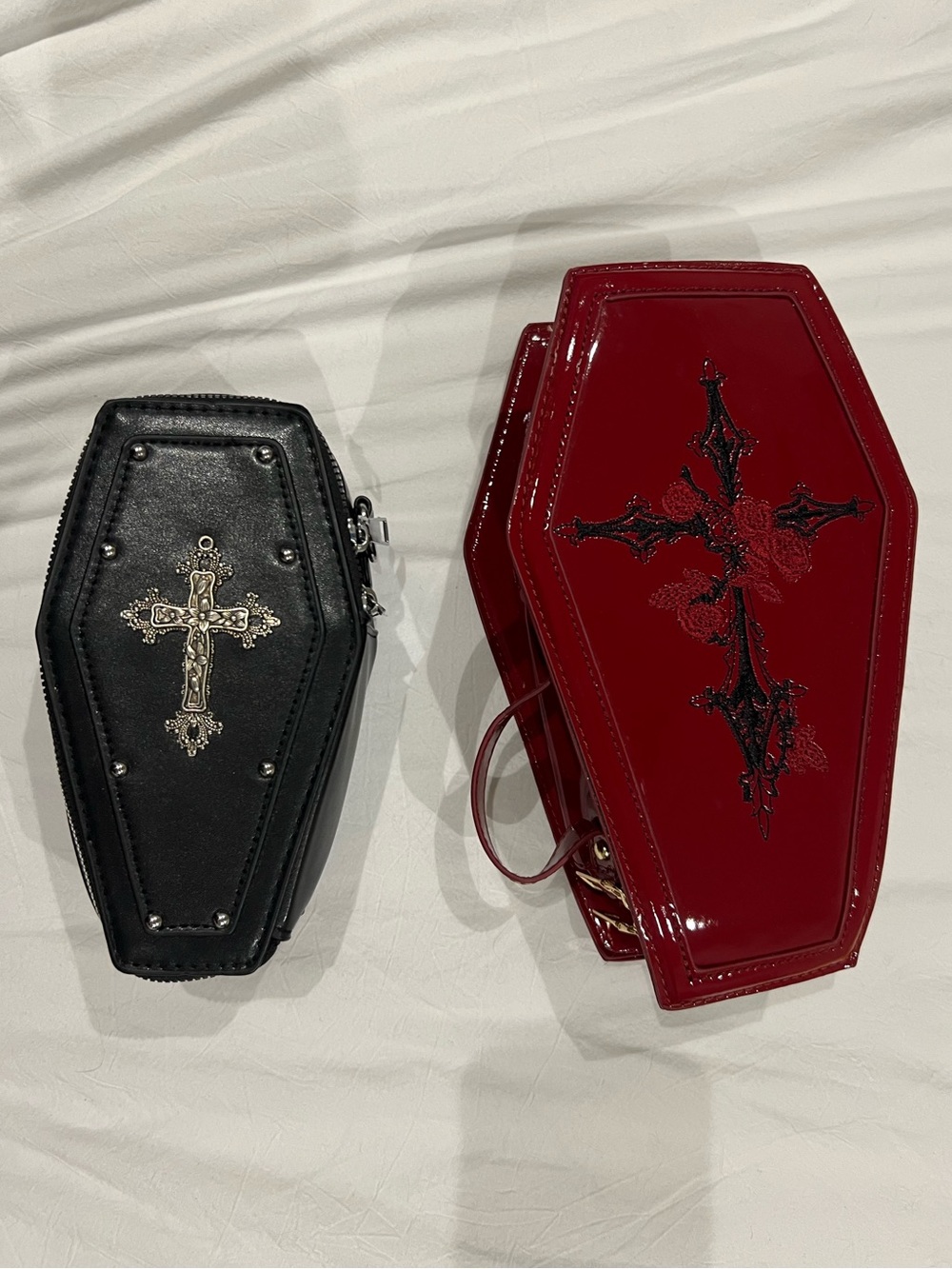 Set of Two Coffin Travel Cases